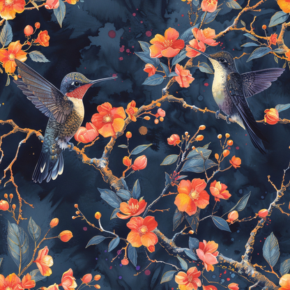 Nectar Garden Pattern 5 Minky Fabric