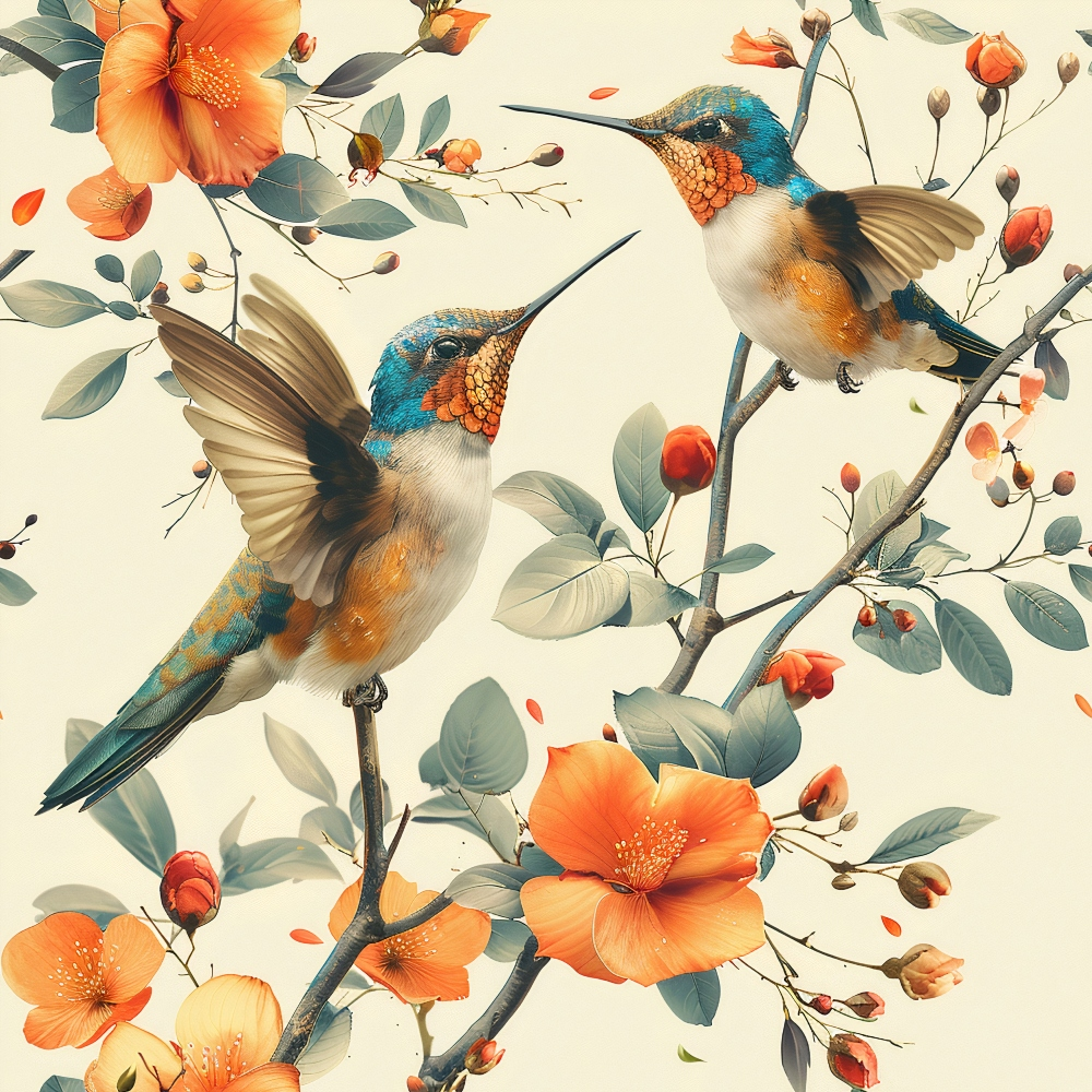 Nectar Garden Pattern 8 Minky Fabric