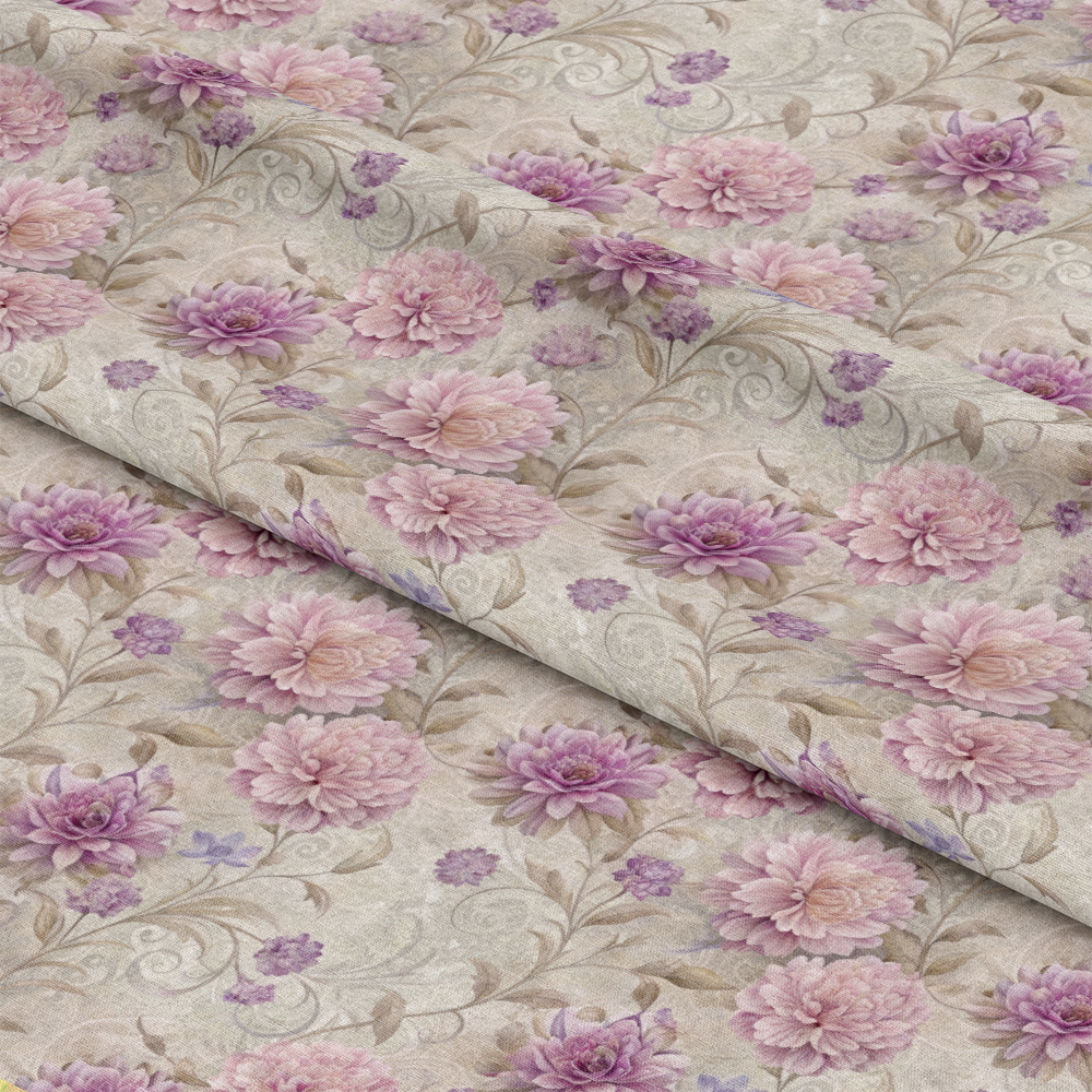 Hydrangeas Peonies Pattern 11 Quilting Cotton Fabric