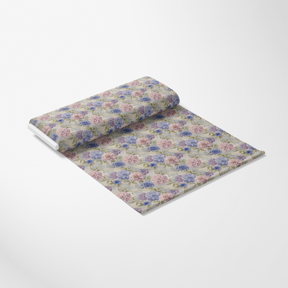 Hydrangeas Peonies Pattern 3 Quilting Cotton Fabric
