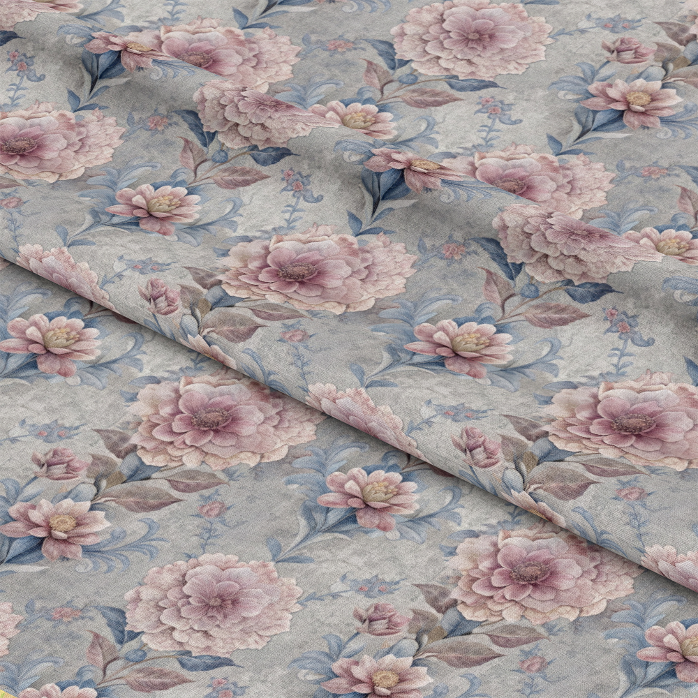 Hydrangeas Peonies Pattern 5 Quilting Cotton Fabric