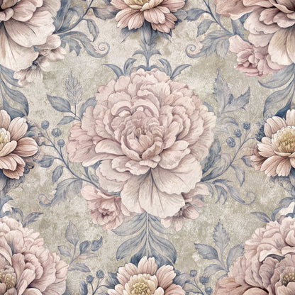 Hydrangeas Peonies Pattern 8 Quilting Cotton Fabric