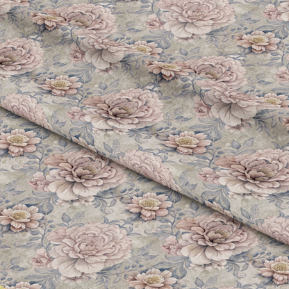 Hydrangeas Peonies Pattern 8 Quilting Cotton Fabric