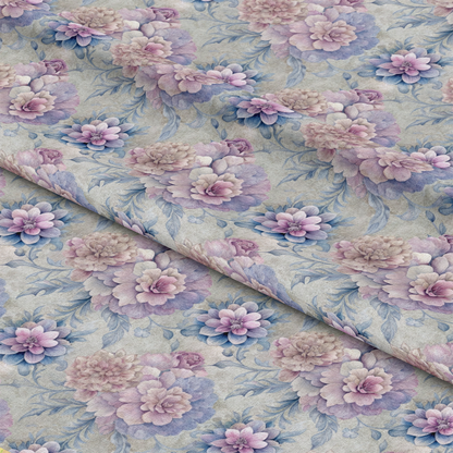 Hydrangeas Peonies Pattern 9 Quilting Cotton Fabric