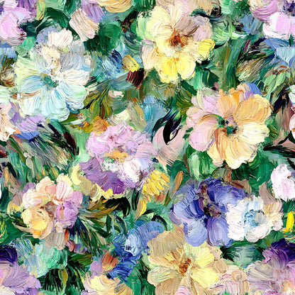 Painted Petals Pattern 10 Minky Fabric