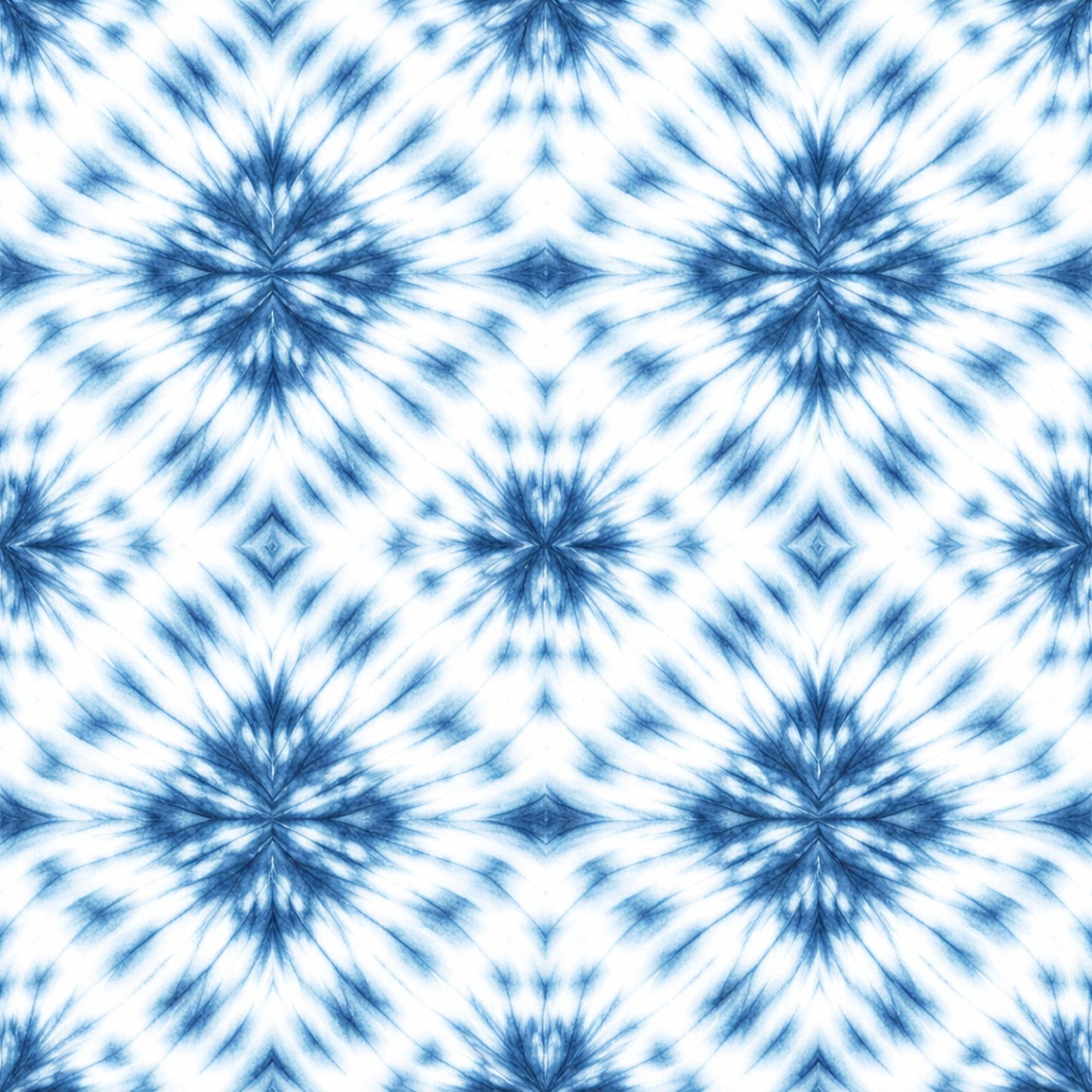 Indigo Shibori Tie Dye Pattern 1 Quilting Cotton Fabric