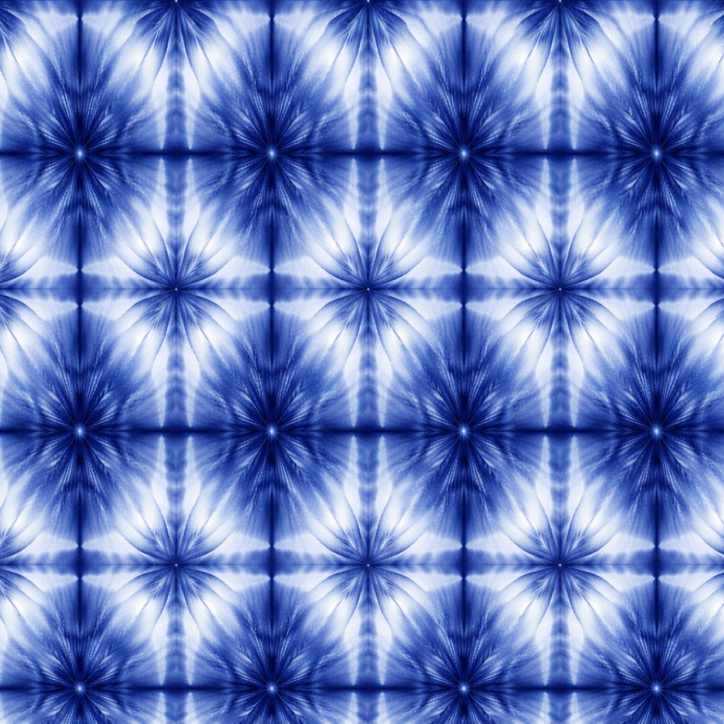 Indigo Shibori Tie Dye Pattern 10 Quilting Cotton Fabric