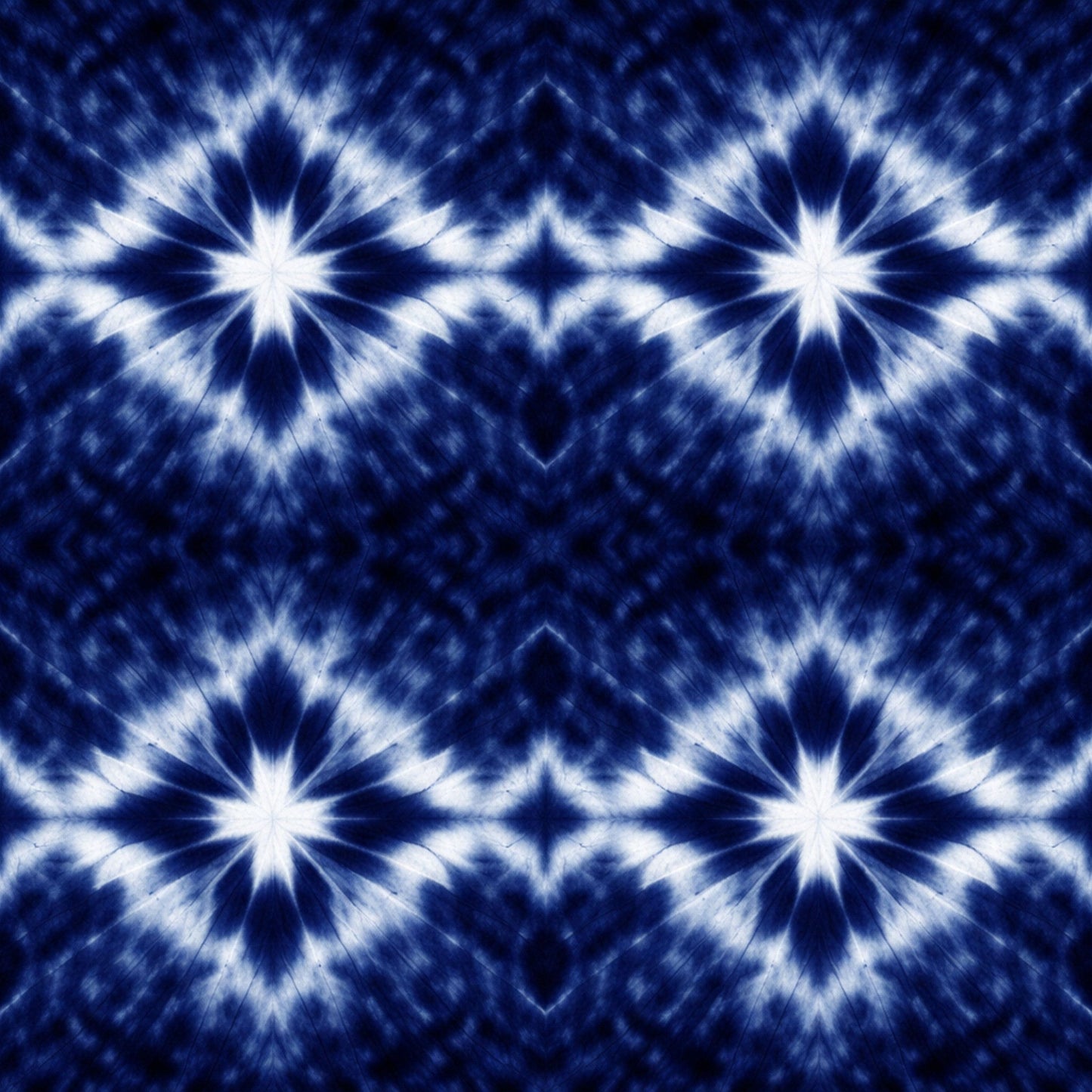 Indigo Shibori Tie Dye Pattern 11 Quilting Cotton Fabric