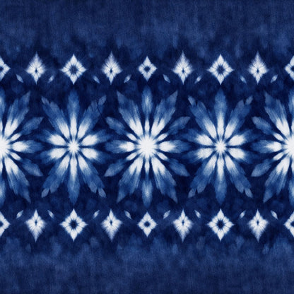Indigo Shibori Tie Dye Pattern 12 Quilting Cotton Fabric