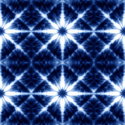 Indigo Shibori Tie Dye Pattern 20 Quilting Cotton Fabric