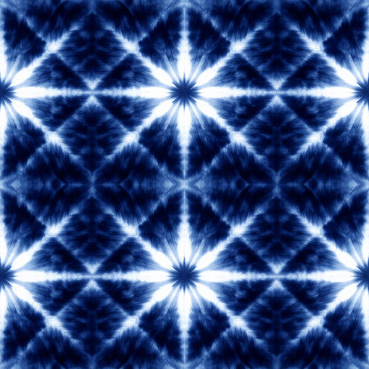 Indigo Shibori Tie Dye Pattern 20 Quilting Cotton Fabric