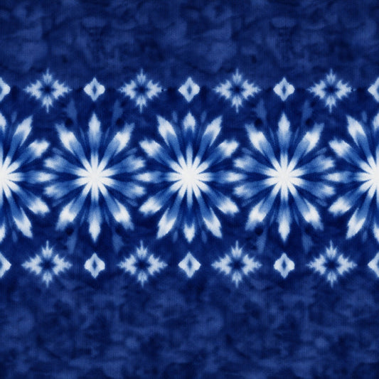Indigo Shibori Tie Dye Pattern 21 Quilting Cotton Fabric