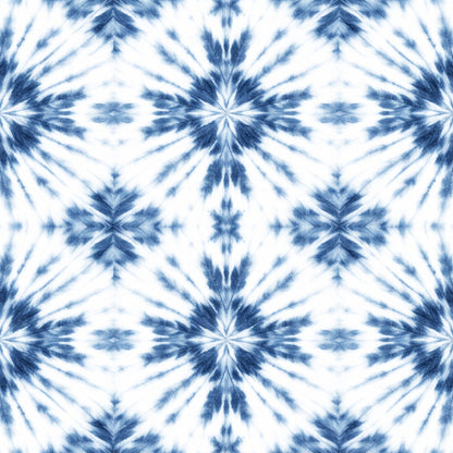 Indigo Shibori Tie Dye Pattern 23 Quilting Cotton Fabric