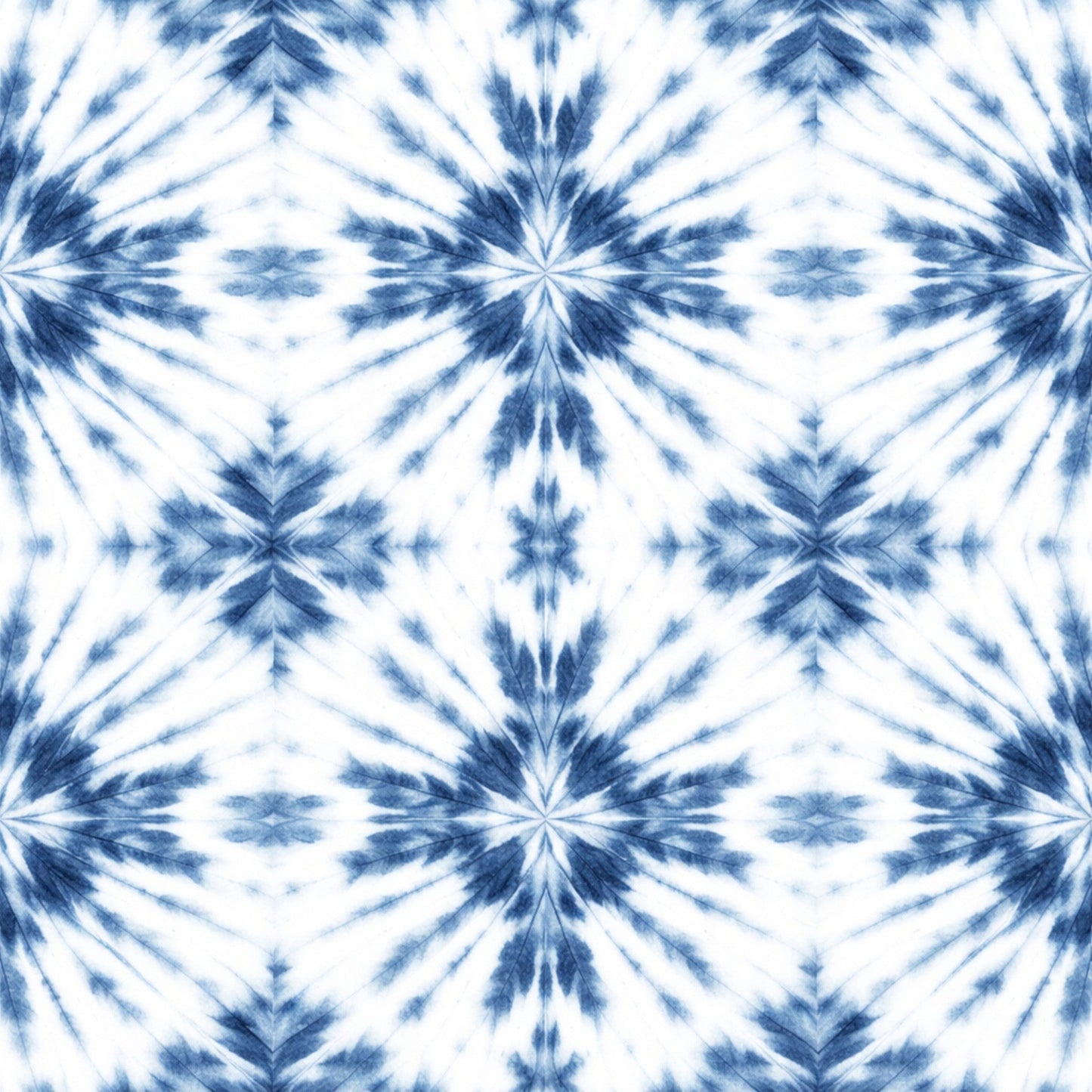 Indigo Shibori Tie Dye Pattern 23 Quilting Cotton Fabric