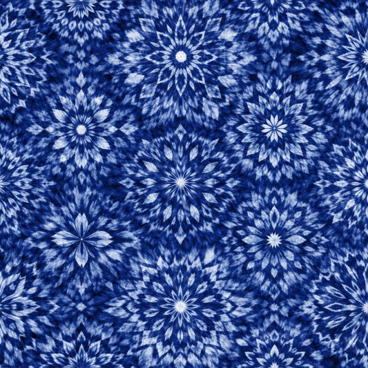 Indigo Shibori Tie Dye Pattern 28 Quilting Cotton Fabric