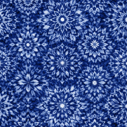 Indigo Shibori Tie Dye Pattern 28 Quilting Cotton Fabric