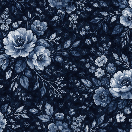 Indigo Shibori Tie Dye Pattern 29 Quilting Cotton Fabric