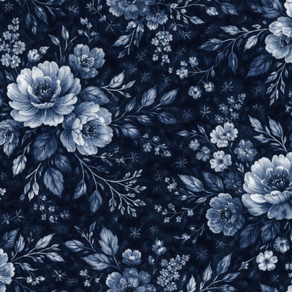 Indigo Shibori Tie Dye Pattern 29 Quilting Cotton Fabric