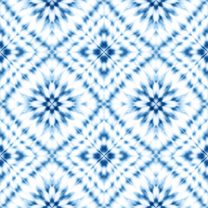 Indigo Shibori Tie Dye Pattern 2 Quilting Cotton Fabric