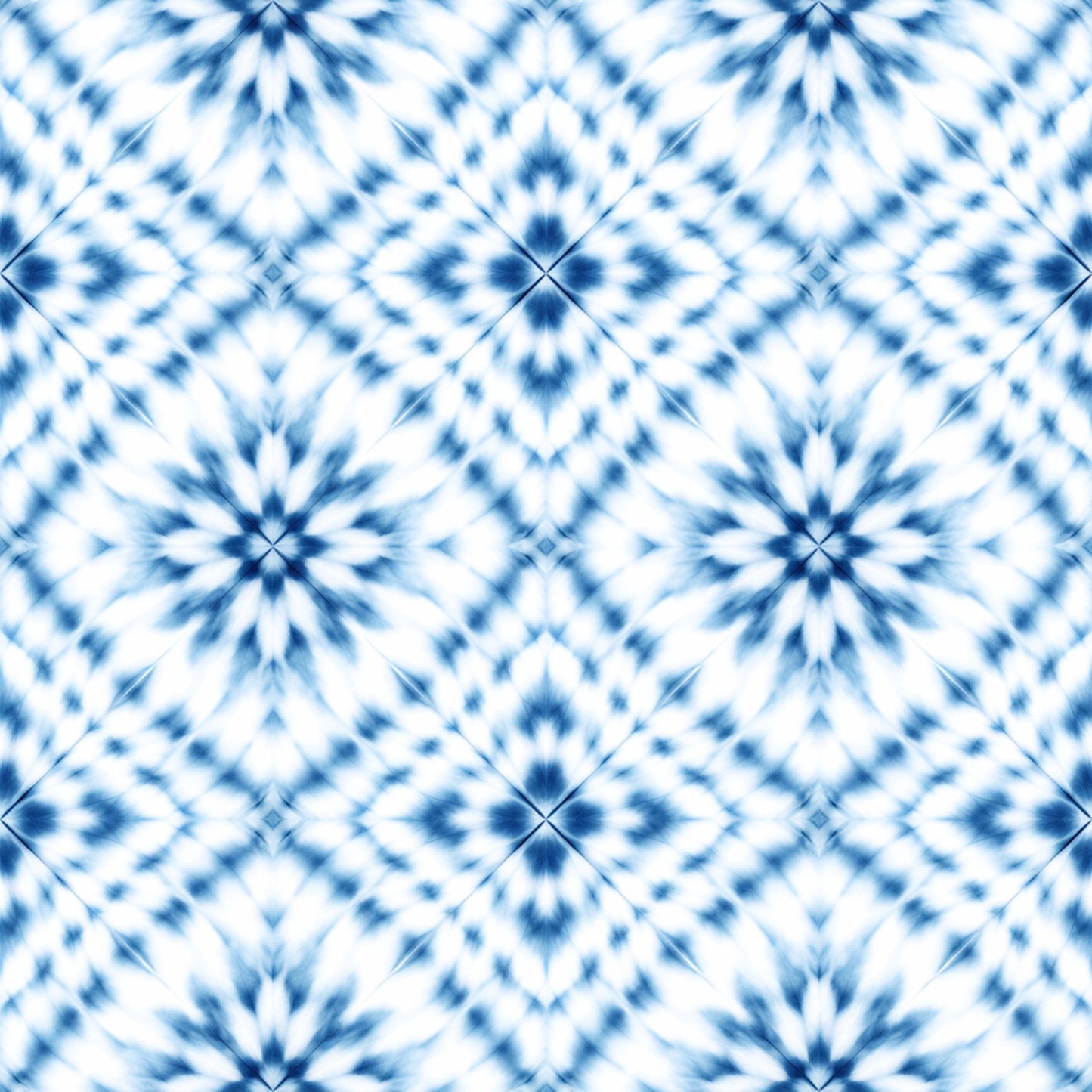Indigo Shibori Tie Dye Pattern 2 Quilting Cotton Fabric