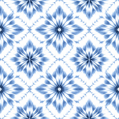 Indigo Shibori Tie Dye Pattern 4 Quilting Cotton Fabric