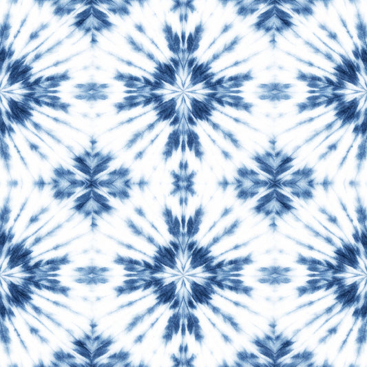 Indigo Shibori Tie Dye Pattern 5 Quilting Cotton Fabric
