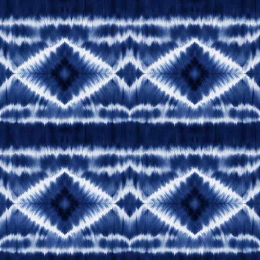 Indigo Shibori Tie Dye Pattern 7 Quilting Cotton Fabric