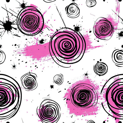 Brushstroke Blooms Pattern 2 Minky Fabric