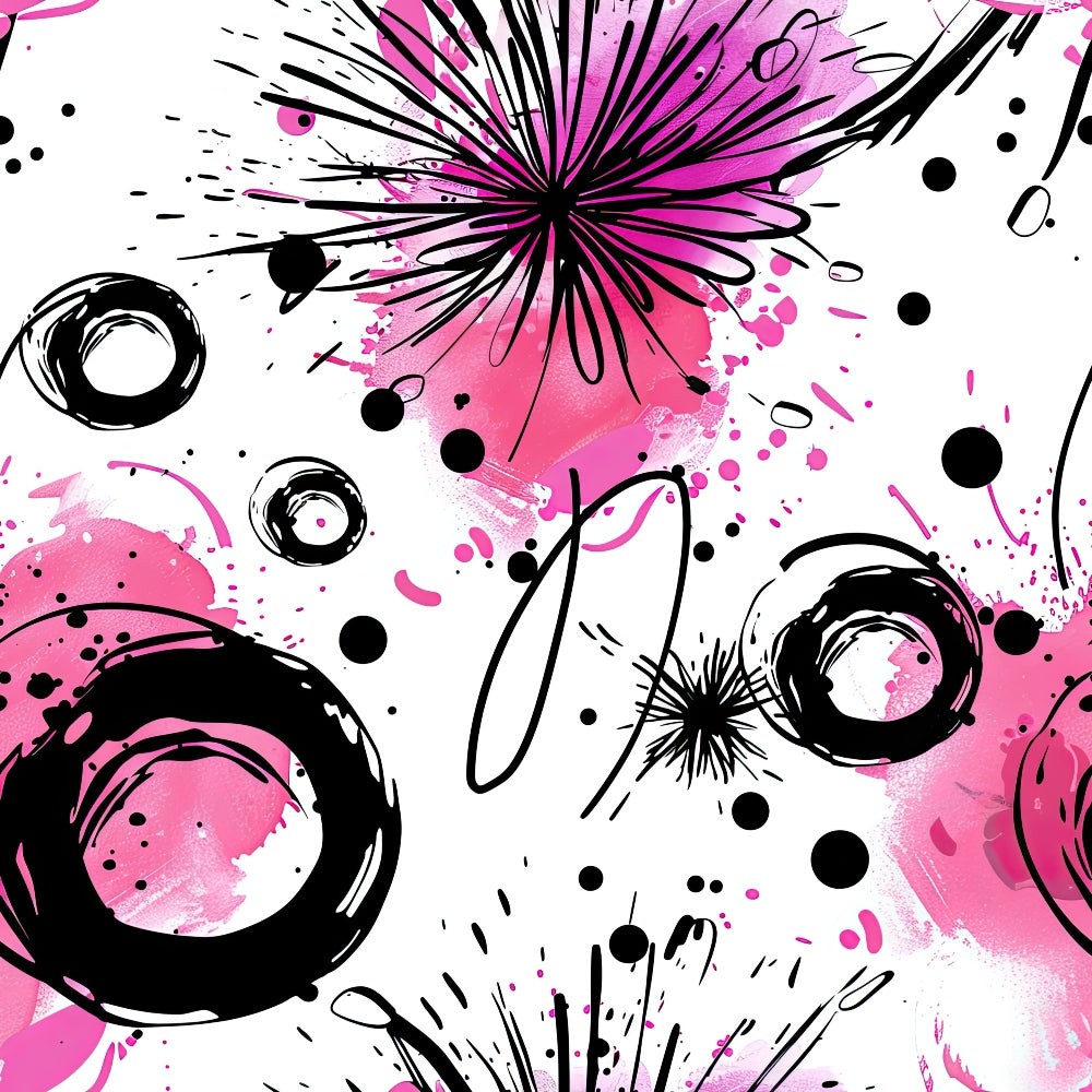Brushstroke Blooms Pattern 6 Minky Fabric