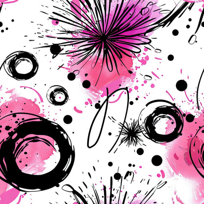 Brushstroke Blooms Pattern 6 Minky Fabric