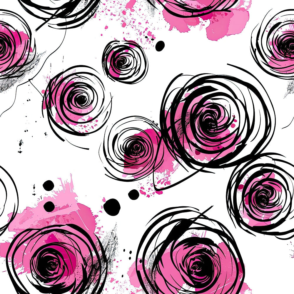 Brushstroke Blooms Pattern 9 Minky Fabric