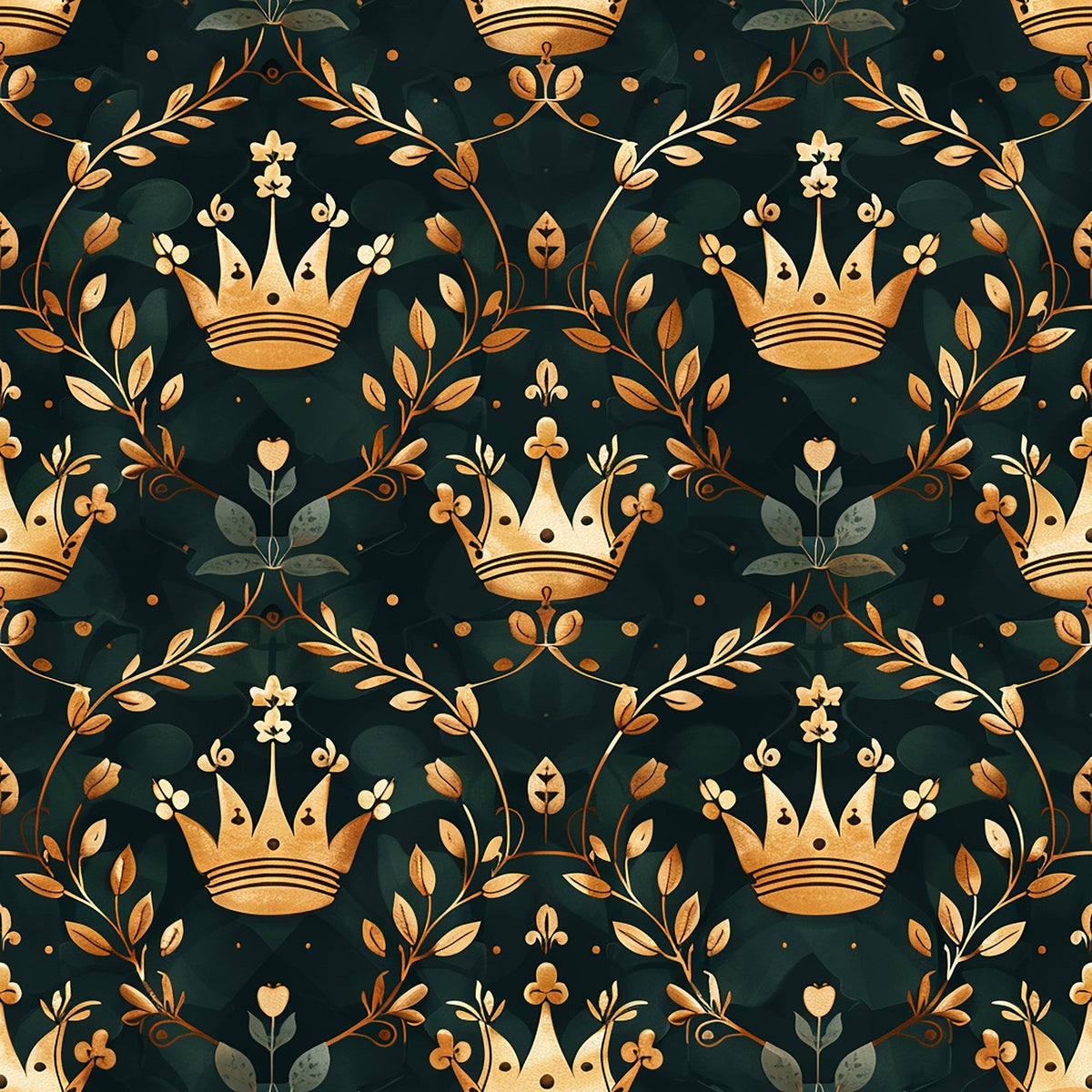 Gilded Regalia Pattern 2 Minky Fabric