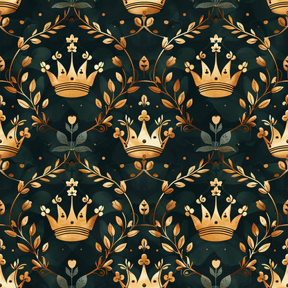 Gilded Regalia Pattern 2 Minky Fabric