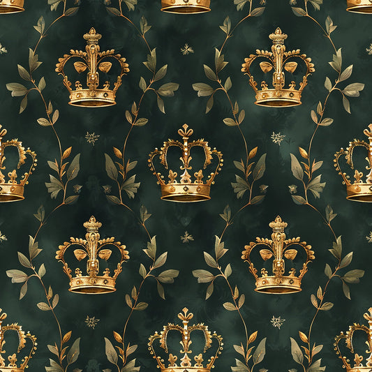 Jamesons Crowns Pattern 3 Quilting Cotton Fabric