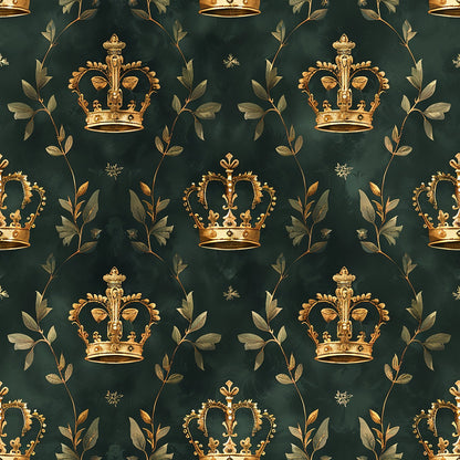 Jamesons Crowns Pattern 3 Quilting Cotton Fabric