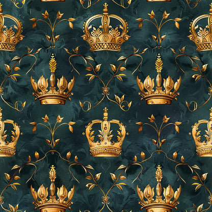 Jamesons Crowns Pattern 5 Quilting Cotton Fabric