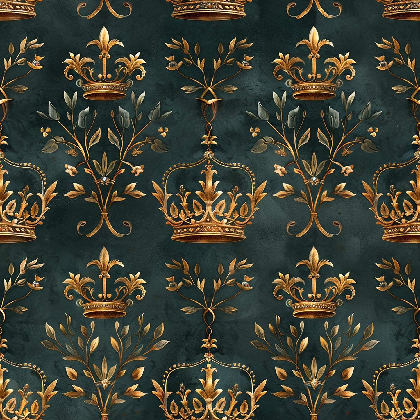 Jamesons Crowns Pattern 8 Quilting Cotton Fabric