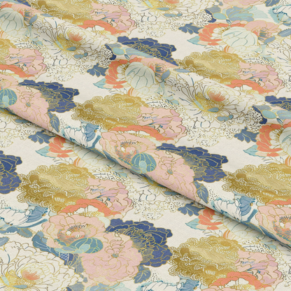 Japanese Blossoms Pattern 10 Quilting Cotton Fabric