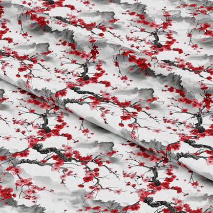 Japanese Cherry Blossoms 3 Quilting Cotton Fabric