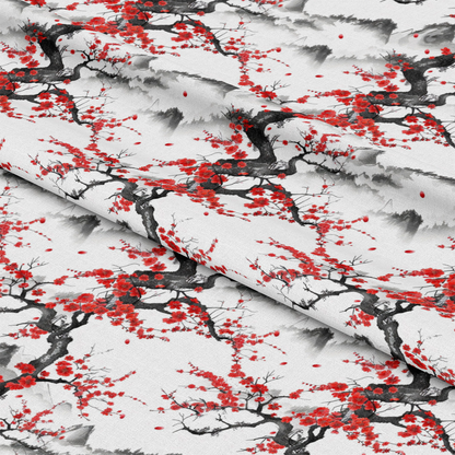 Japanese Cherry Blossoms 4 Quilting Cotton Fabric