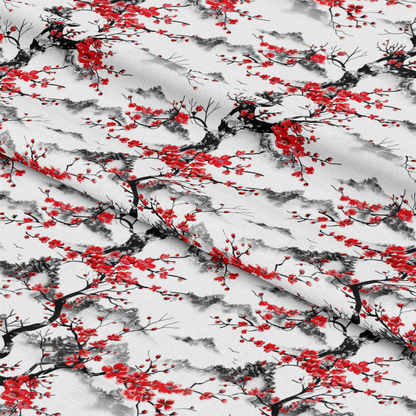 Japanese Cherry Blossoms 8 Quilting Cotton Fabric