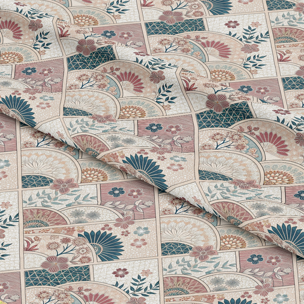 Japanese Kimono Pattern 10 Quilting Cotton Fabric