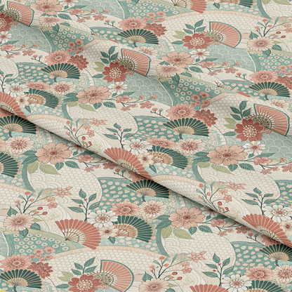 Japanese Kimono Pattern 2 Quilting Cotton Fabric