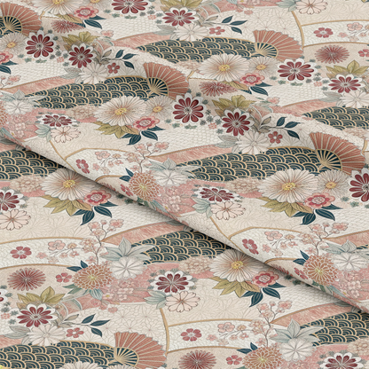 Japanese Kimono Pattern 6 Quilting Cotton Fabric
