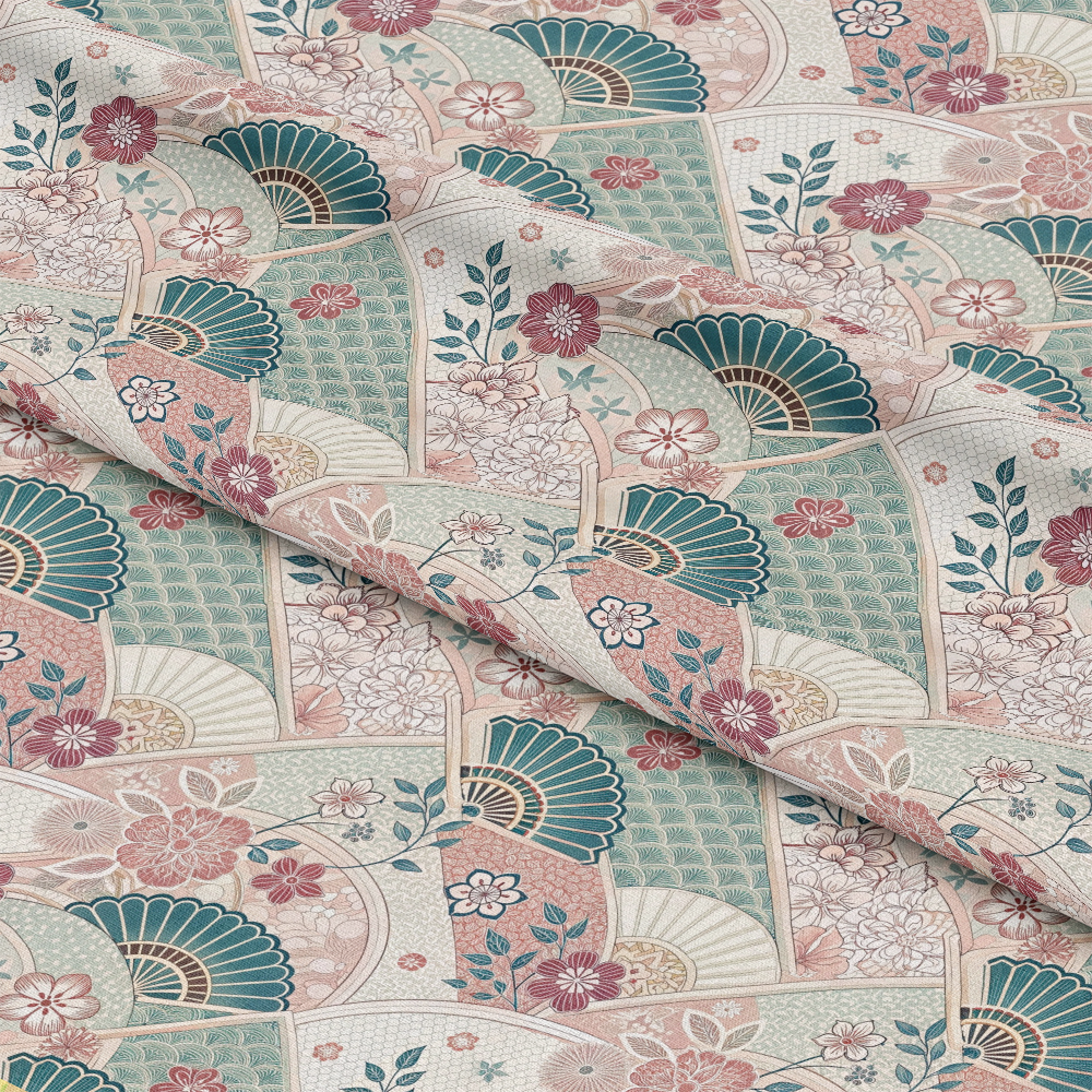 Japanese Kimono Pattern 8 Quilting Cotton Fabric