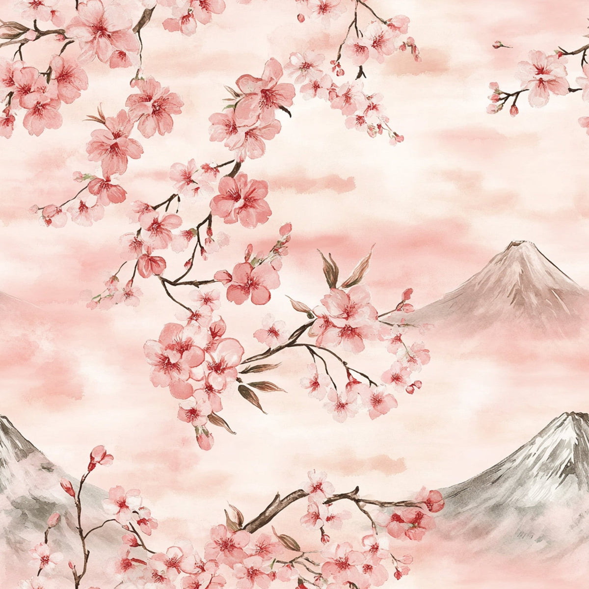 Sakura Summit Pattern 10 Minky Fabric