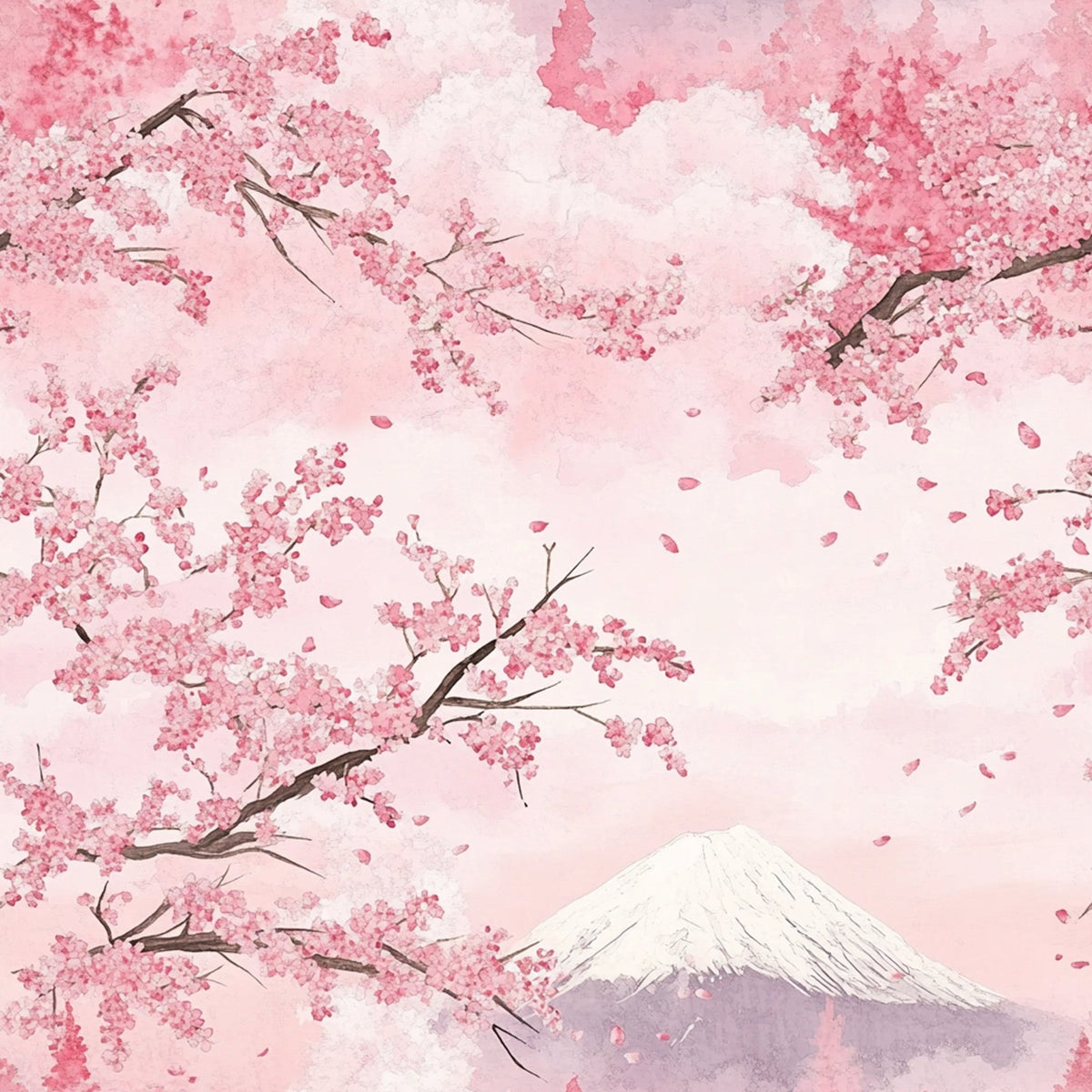 Sakura Summit Pattern 11 Minky Fabric