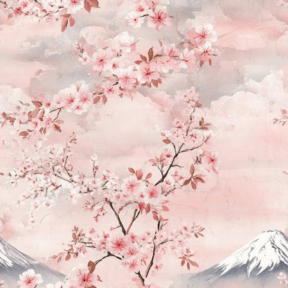 Sakura Summit Pattern 7 Minky Fabric