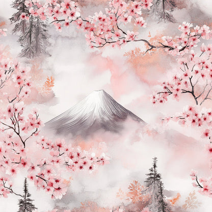 Sakura Summit Pattern 8 Minky Fabric