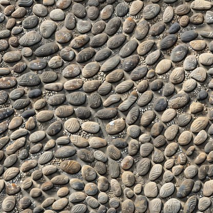 Japanese Zen Garden Pattern 5 Minky Fabric